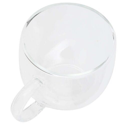Cup 250ml Tea Cup Drink Cup Transparent Coffee Mug with Hand