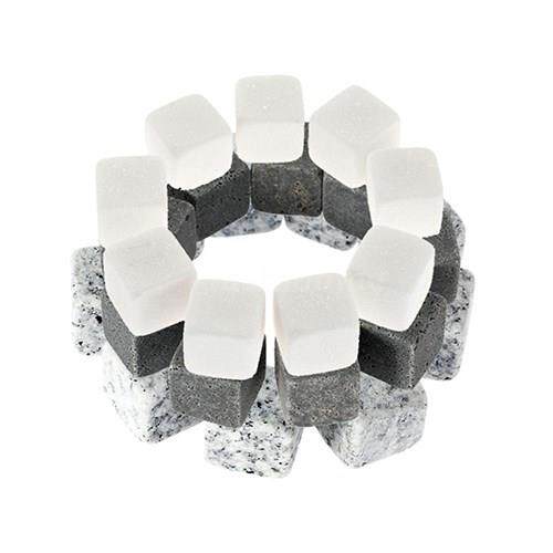 “9 Pcs Wine Whisky Ice Stones Drinks Chilling Cooler C