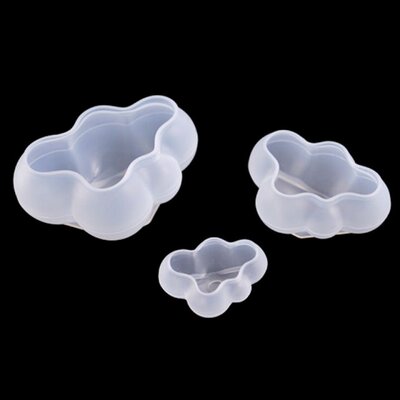 3D Cloud Shape Chocolate Silicone Mold Mousse Fondant Ice Cu