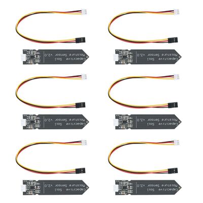 6Piece Soil Moisture Sensor, Hygrometer Module V2.0, Analog,