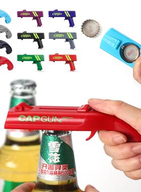 Cap Gun Beer Opener Bottle Flying Cap Launcher Shooter Party