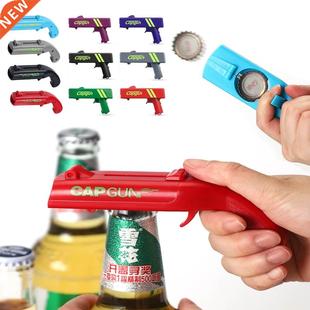 Cap Gun Beer Opener Bottle Flying Cap Launcher Shooter Party