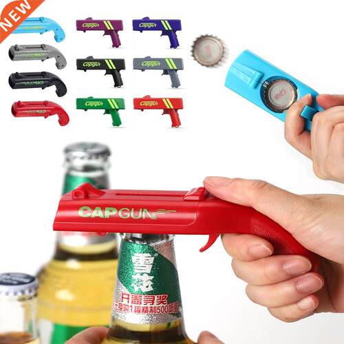 Cap Gun Beer Opener Bottle Flying Cap Launcher Shooter Party