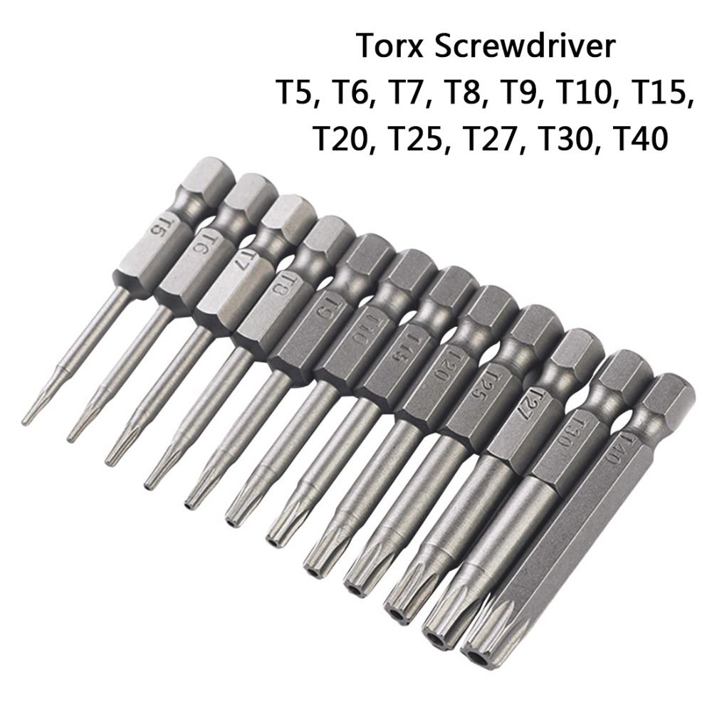 12pcs T5-T40 1/4