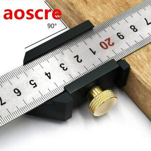 Steel Ruler Positioning Block Alloy Angle Scriber Line Marki