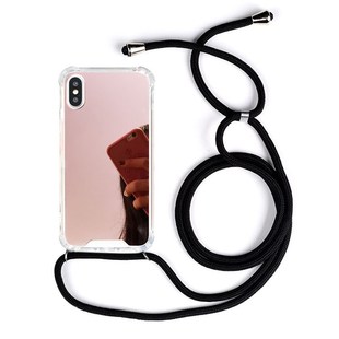 Crossbody Lanyard Makeup Mirror Case for iPhone 7 8 6S plus
