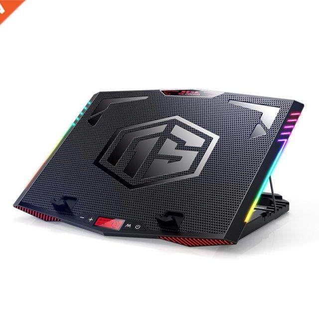 K7 Gaming Laptop Cooler Six Fan Cooling Pad Two USB Port RGB