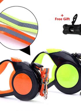 3/5/8M Automatic Retractable Reflective Dog harness Traction