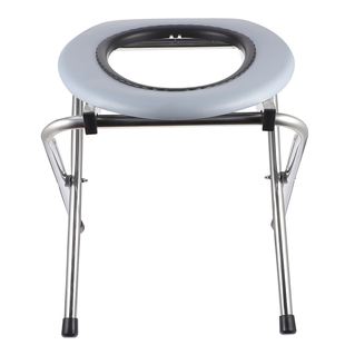 Foldable Bathroom Toilet Chair Portable Toilet Stool Stainle