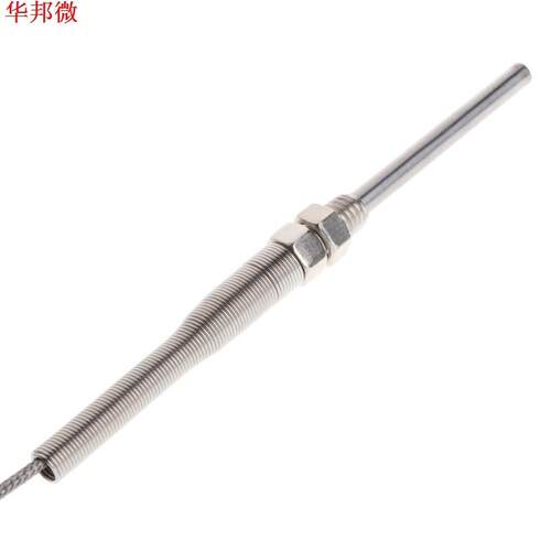 1M PT100 Thermocouple Probe 5mm x 50mm 3-Wire M8 Thread 3.3F