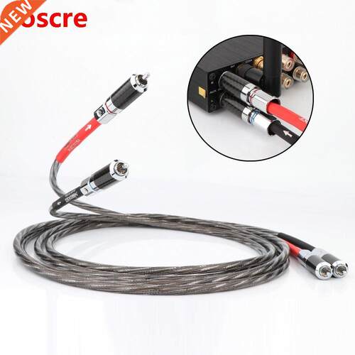 A pair of carbon fiber Odin OCC Hi-end silver plated audio s