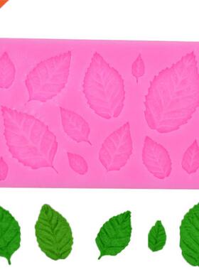 Sugarcraft Leaves Slcone Mold Candy Polymer Clay Fondant M