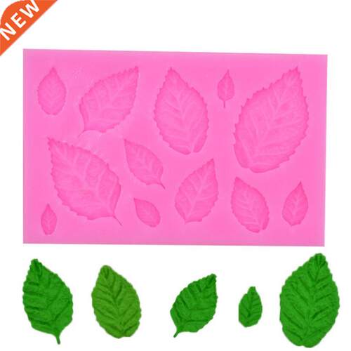 Sugarcraft Leaves Slcone Mold Candy Polymer Clay Fondant M