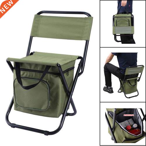 Portable Outdoor Folding Ice Bag Chair With Storage Bag With