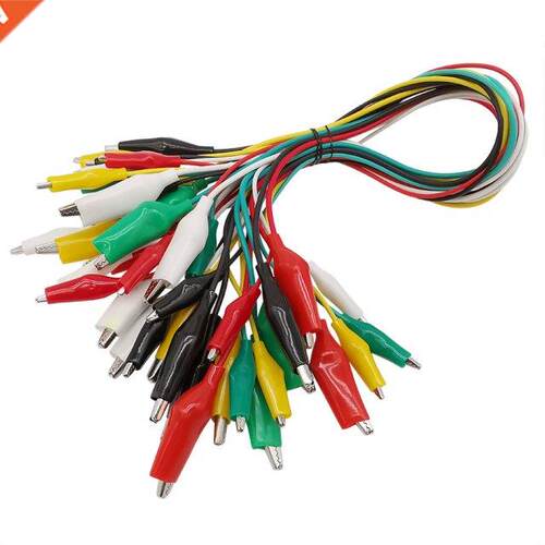 10Pcs 35mm Alligator Crocodile Clips Cable Electrical  Te