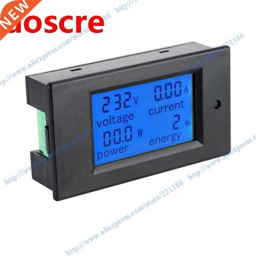AC 20A Power Meters Monitor Volt Amp kWh Watt Digital Combo