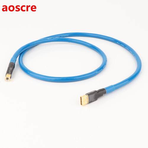 X404 99.998% OFC Silver Plated USB CABLE USB2.0 A to B Digit