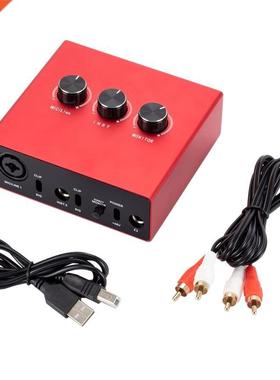 Professonal Lve Mxer Sound Board USB nterface Plug and P