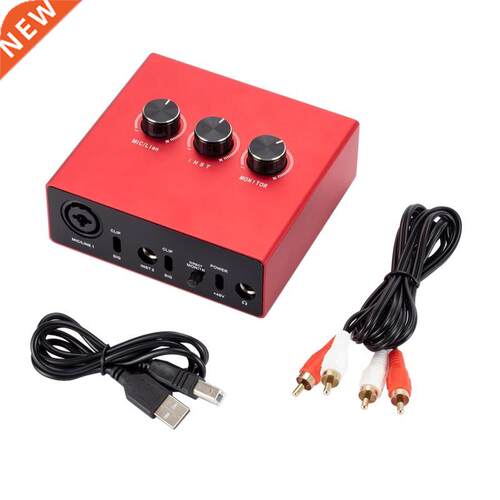 Professonal Lve Mxer Sound Board USB nterface Plug and P