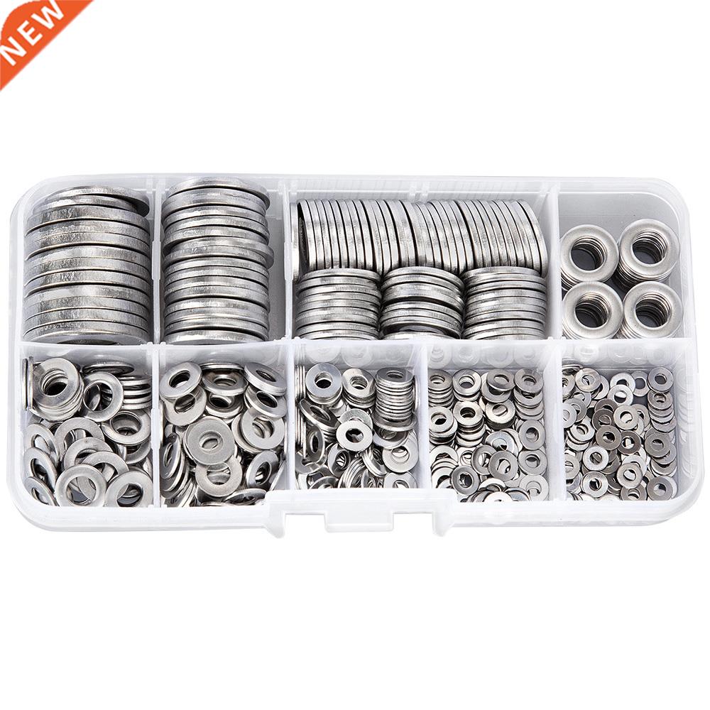 580PCS/Box Stainless Steel M2 M2.5 M3 M4 M5 M6 M8 M10 M12 Fl