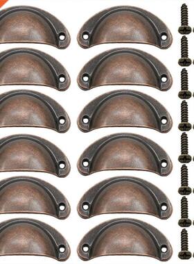 12pcs Antique Iron Kitchen Cabinet Knobs Drawer Handles Kitc