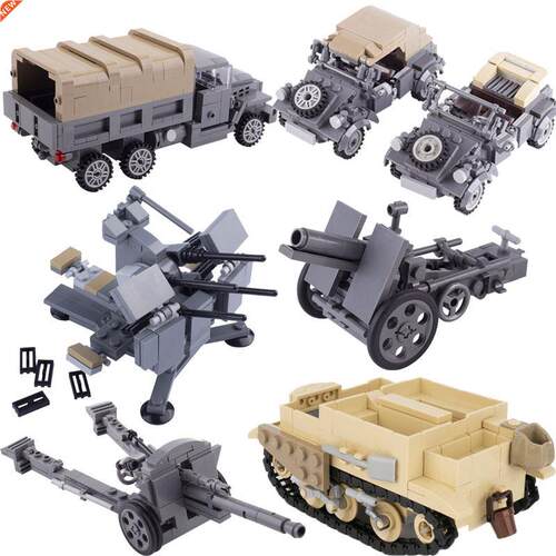 WW2 Military USA Soldier Figures Building Blocks Weapon Gun