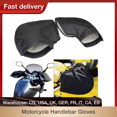 Winter Thermal Motorcycle Handlebar Gloves Windproof