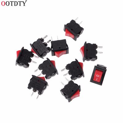 10 Pcs 2 Pin 10x15mm SPST ON/OFF Soldering Terminal Boat Roc