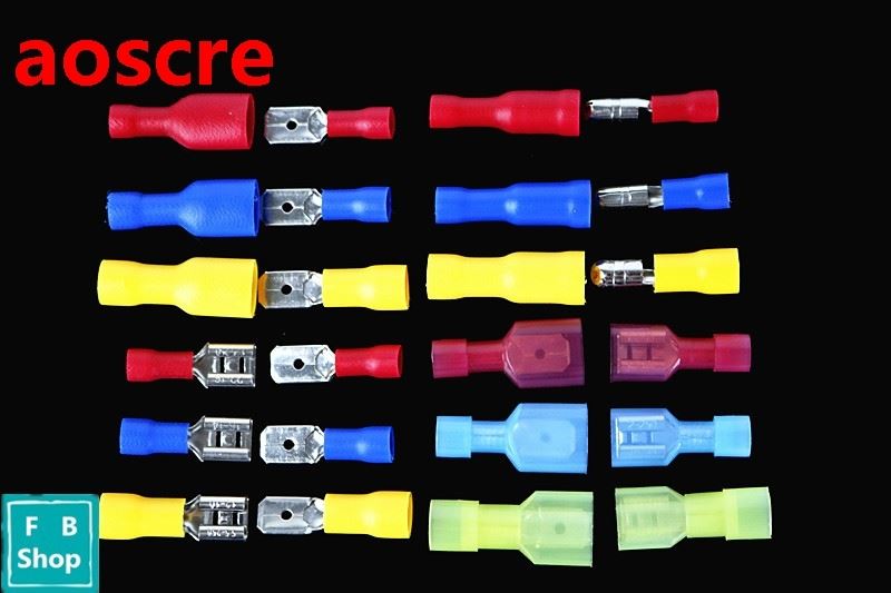 10PCS Female male Insulated Spade joint Connector Crimp Term
