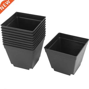 30 Pack 4Inch Black Square Plastic Plant Pots,Seedling Nurse
