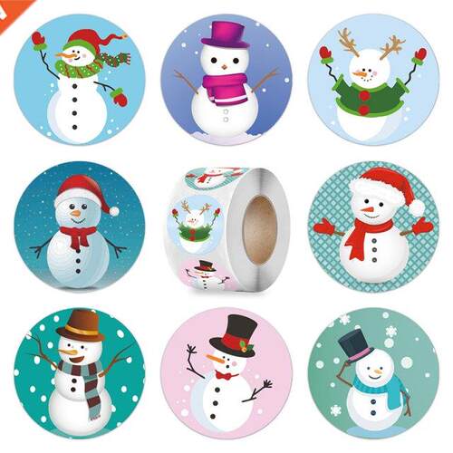 Merry Christmas Kraft Handmade Sticker Card Box Package Than