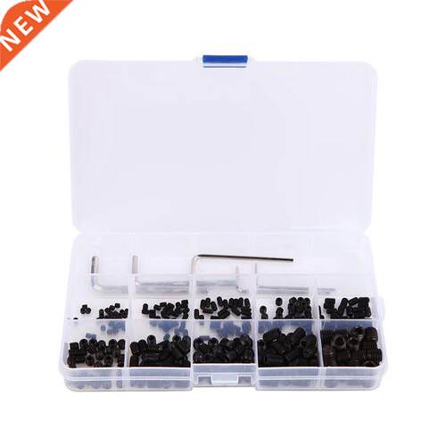 300pcs M3 M4 M5 M6 M8 Hex Head Socket Hex Grub Screw Assortm