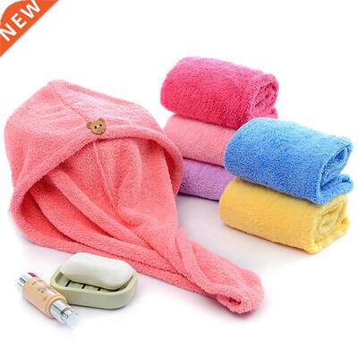 Women Hair Drying Hat Quick-dry Hair Towel Cap Hat Bath Hat