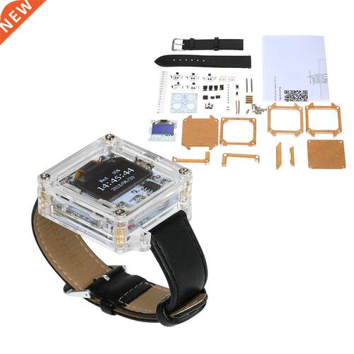 Single-Chip Digital LED Watch Electronic Clock Kit Transpare
