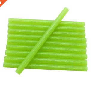 10pcs Colourful 7mm Green Glitter Hot Melt Glue Sticks For G