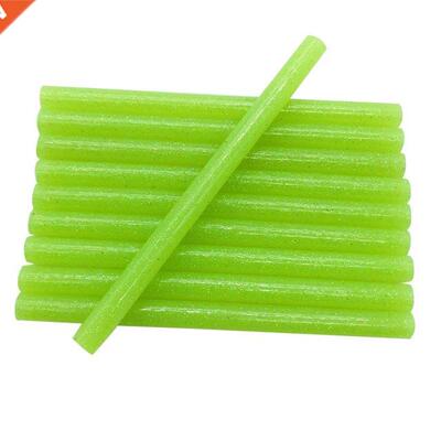 10pcs Colourful 7mm Green Glitter Hot Melt Glue Sticks For G