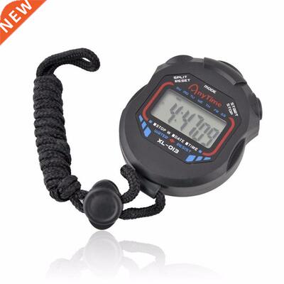 Handheld Digital LCD Chronograph Sports Counter Stopwatch Ti