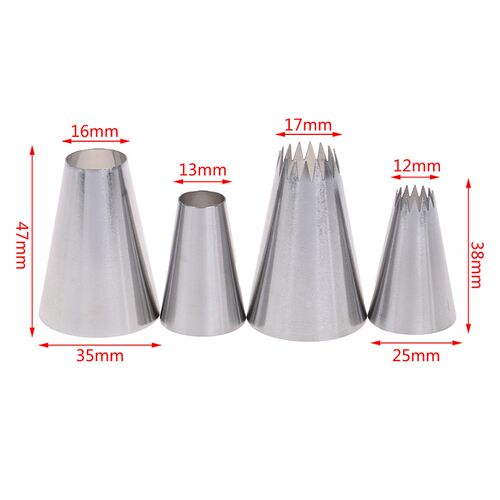 3pcs/set Russian Icing Piping Pastry Nozzle Tips Baking Tool