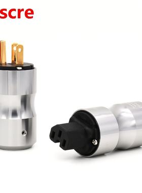 Gold Plated US Power Plug Connector US Mains Power Cord Plug