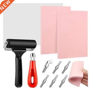 Rubber Stamp Making Kit,Block Printing Tool Kit,Linoleum Cut