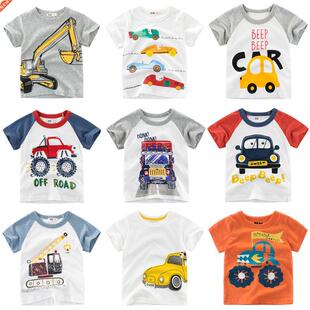 Boys & Girls Cartoon T-shirts Children Summer Short Slee
