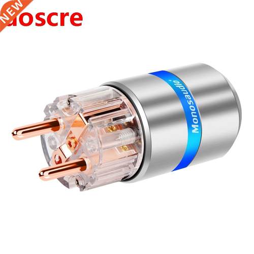 Monosaudio E107/F107 pure copper Schuko power plug hifi audi