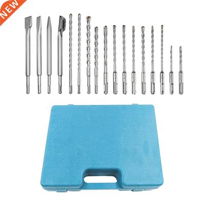 17PCS Electric Rotary Hammer Drill Bits and Chisels Kit Elec