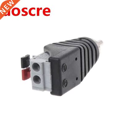 5 Pcs RCA Loudspeaker Cable Jack Cable Plug Male Plug Connec