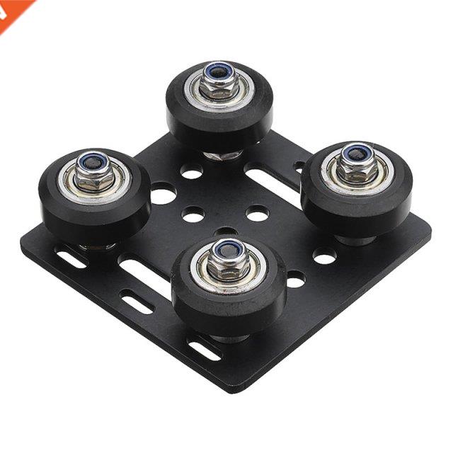 New 1Pcs Black V-Slot Gantry Plate Five Roulette Special Sli-封面