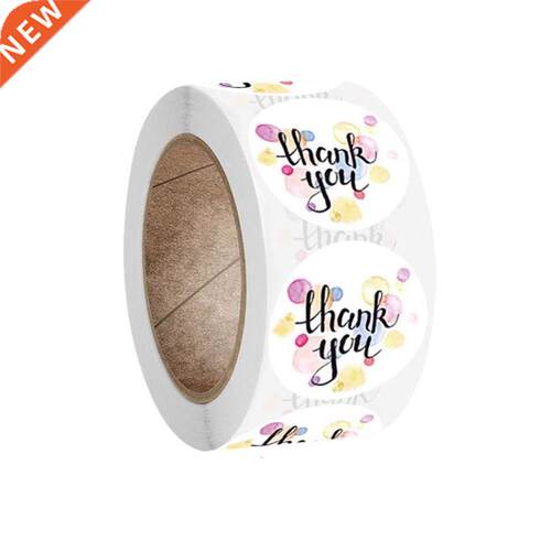 500pcs Round Thank You Stickers Package Seal Labels Wedding