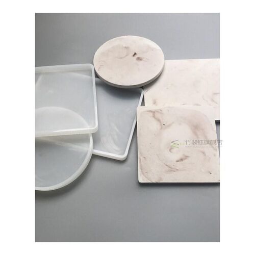 Square table silicone mold DIY coaster set table decoration