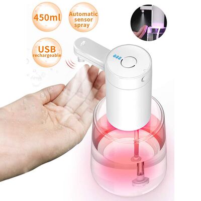 Touchless 450Ml USB Disinfection Dispenser Automatic Spray D