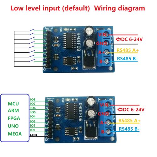 8 Digital Switch RS485 Acquisition Board TTL LvTTL CMOS IO f