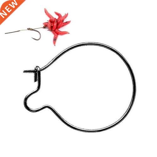 20PCS/Set Carp Fishing Maggot Clip Fishing Bait Ring Hooks B